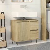 Gossi dulap de baie, stejar sonoma, 65x33x60 cm, lemn prelucrat