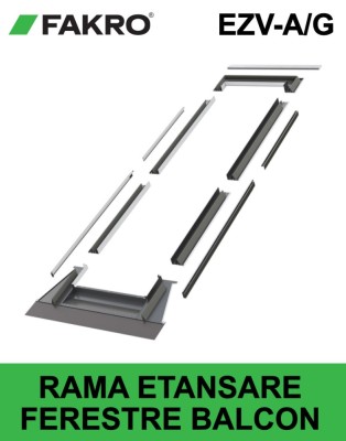 Rama etansare invelitori ondulate ferestre balcon Fakro EZV-A/G foto