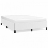 Cadru de pat, alb, 140x200 cm, piele ecologică