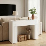 vidaXL Masă de cafea Alb foarte lucios 102 x 35 x 75 cm Lemn prelucrat 899931