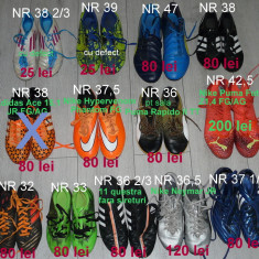 Adidas,Nike ghete cu crampoane fotbal nr 32,34,36,37,38,39,47,pret pe poza