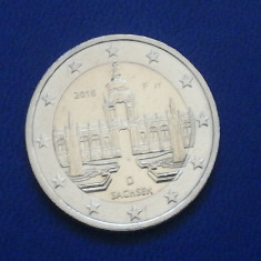 M3 C50 - Moneda foarte veche - 2 euro - omagiala - Sachsen - D - Germania - 2016