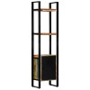 Gossi biblioteca, 45 x 30 x 171 cm, lemn masiv reciclat