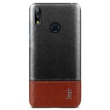 Husa Piele Imak Ruiyi Concise Slim pentru Asus Zenfone Max (M2) ZB633KL, Maro - Neagra