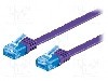 Cablu patch cord, Cat 6a, lungime 1m, U/UTP, Goobay - 96313