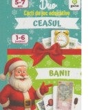 Ceasul - Banii. Carti de joc educative