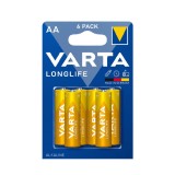Set de 6 baterii Varta Longlife LR6/AA 4106