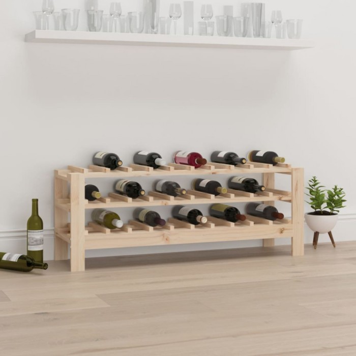 Suport de vinuri, 109,5x30x42 cm, lemn masiv de pin