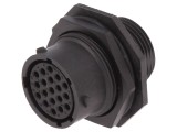 Conector circular pentru montare pe panou cu piuliță din față