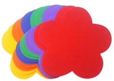Accesorii creatie hartie gumata,floare,multicolor,14x15,1mm,12 bucati set