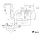 FEBI BILSTEIN 186530 Etrier frana