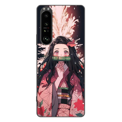 Husa compatibila cu Sony Xperia 1 III Silicon Gel Tpu Model Demon Slayer Nezuko foto