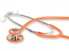 Stetoscop cu capsula dubla GIMA- Latex Free &amp;amp;#8211; orange (32577) foto