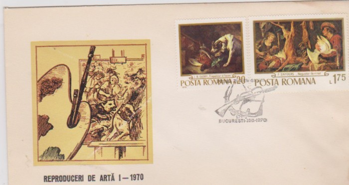FDC REPRODUCERI DE ARTA I/1970