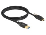 Cablu USB A la USB C DELOCK 1,5m 10Gbps 24AWG 30AWG Negru 84028