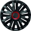SET CAPACE ROTI 14` Royal Negru Cu Inel Rosu, Mega Drive