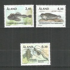 Aland (Finlanda) 1997 - Fauna marina din Epoca de Gheata, serie neuzata foto