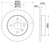 Disc frana AUDI A4 B6 (8E2) (2000 - 2005) KRIEGER 0950004276