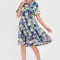 Rochie Medie Dama V289, cu Imprimeu Abstract - S