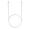 Samsung - Data Cable (EP-DA705BWE) - USB-C to Type-C Fast Charging 3A, 1m - White (Bulk Packing)