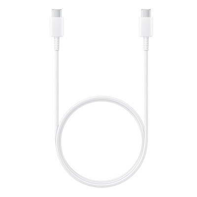 Samsung - Data Cable (EP-DA705BWE) - USB-C to Type-C Fast Charging 3A, 1m - White (Bulk Packing) foto