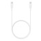Samsung - Data Cable (EP-DA705BWE) - USB-C to Type-C Fast Charging 3A, 1m - White (Bulk Packing)