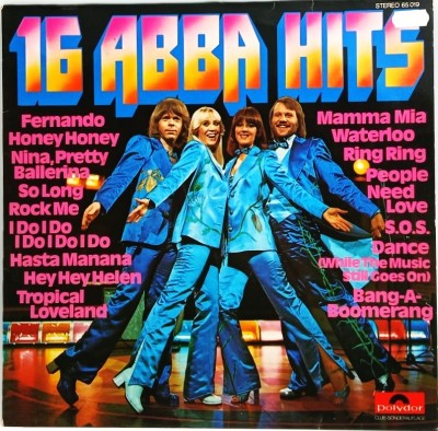 Abba - 16 Abba Hits VG / VG+ vinil LP disc pop Polydor Germania 1976 foto