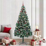 VidaXL Brad de Crăciun artificial Verde 210 cm PVC și Oțel și Plastic 3396281