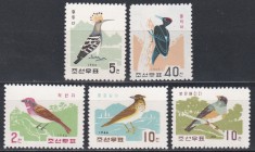 Coreea de Nord 1966 - Pasari, MNH foto