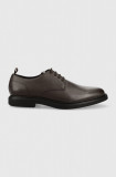 BOSS pantofi de piele Larry barbati, culoarea maro, 50498833