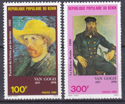 DB1 Pictura van Gogh 1980 Benin 2 v. MNH foto