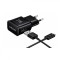 Incarcator Retea cu cablu USB Tip-C Samsung Galaxy S8+ G955, EP-TA200EBE, Fast Charging, 1 X USB, Negru