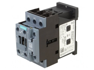 Contactor 3-polar cu 3 contacte auxiliare, 230VAC foto