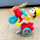 Motocicletă cu Lumini pentru Copii &ndash; Jucărie Interactivă cu Băiețel, Roșie