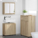 Cumpara ieftin Set de mobilier pentru baie 3 buc. Stejar Sonoma