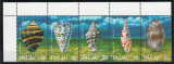 Palau 1988 Mi 230/34 strip MNH - Melci de mare, Nestampilat