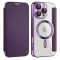Husa MagSafe pentru Samsung Galaxy A17 5G, Techsuit, SmartMag Book, Mov