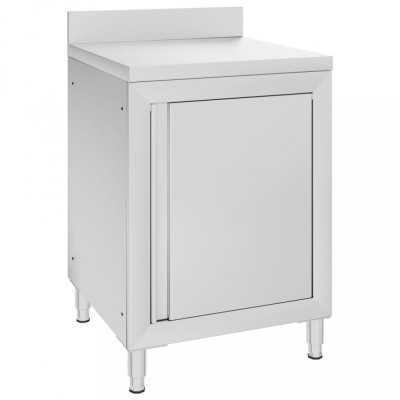 vidaXL Dulap comercial cu blat de lucru, 60x60x96 cm, oțel inoxidabil 147229 foto