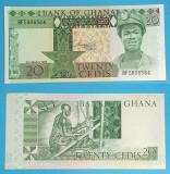 Ghana 20 Cedis 1982 &#039;Miner&#039; UNC serie: BF5806564 p#21