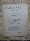 AVSONIA , REVISTA DE CULTURA CLASICA PENTRU SCOLARI SI TINERET , PUBLICATA DE INSTITUTUL DE STUDII LATINE , ANUL I , NR. 2 ,SEPTEMBRIE, 1939