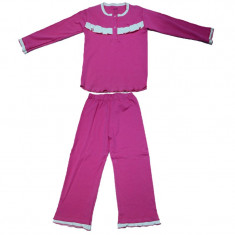 Pijama fetite Pifou Model 3 M3-F, Fucsia foto