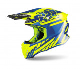 Casca Airoh Twist 2.0 Blue Yellow Fluo