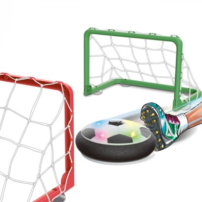 Set Joc Fotbal, Air Hover, Mingea Planează, Cu Porți, Multicolor, Funcționează cu 4 Baterii AA, 3+ Ani foto
