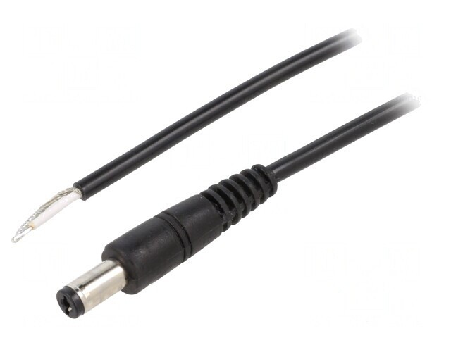 Cablu DC 5,5/2,1 Negru 0,5m