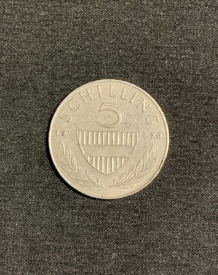 Moneda 5 schilling 1970 Austria foto
