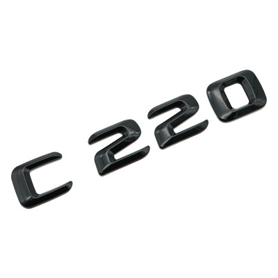 Emblema C 220 Negru, pentru spate portbagaj Mercedes foto