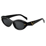 Ochelari de dama ovali, rama micro Asteroid GSM 77115, negru