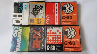 CASETA AUDIO , ANII 70 , LOT 8 BUCATI , DIFERITE MARCI . foto