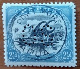 COLONII BRITAN.-''PAPUA&amp; New Guinea' 1908-2Val.(2,5 si6p.) cat Yv.=40e!!!-nestamp.-Vezi-Scan