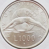 703 San Marino 1000 Lire 1988 Winter Olympics km 217 argint, Europa